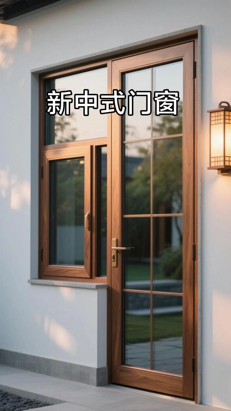 新中式门窗里的铝合金木纹色